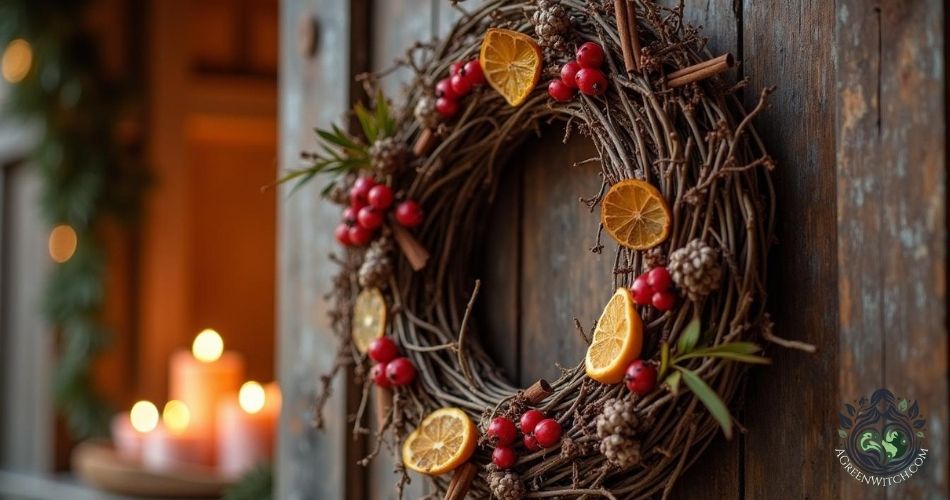 Yule Winter Solstice Green Witch Rituals Sunwheel