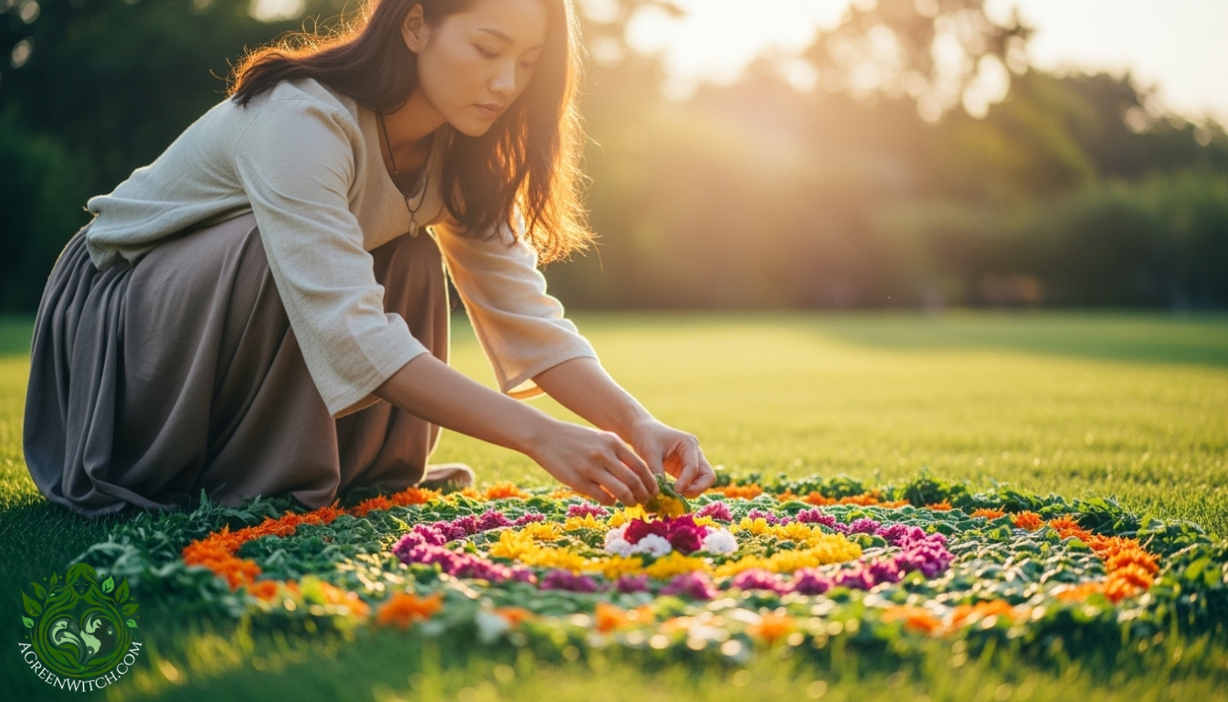 Gardening by the Wheel of the Year Mandala of Flowers