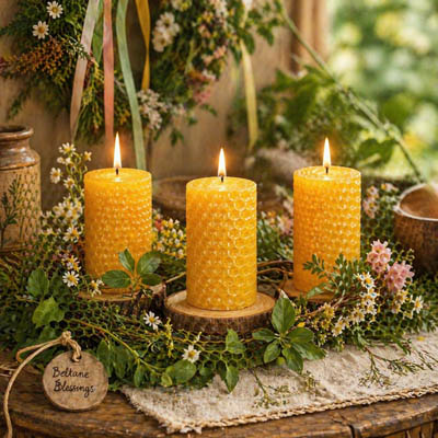 Beeswax candles
