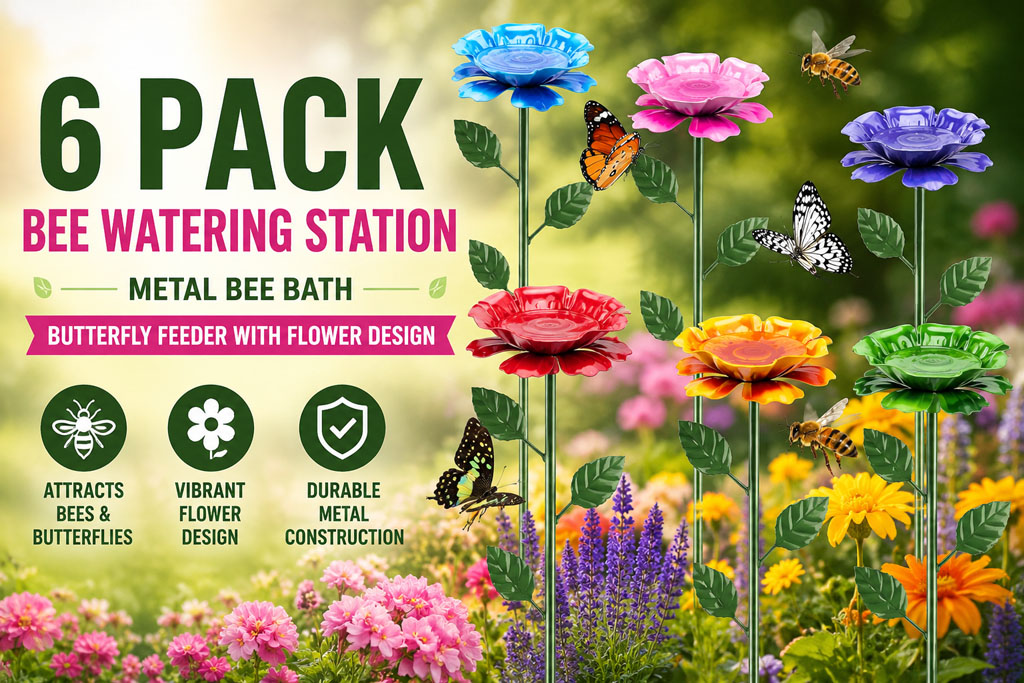 Bee and butterfuly waterer