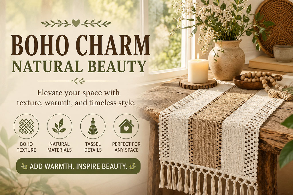 Boho Charm Table Runner