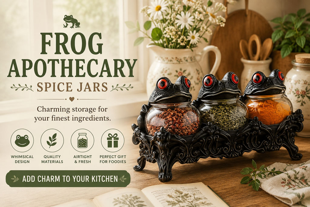Frog apothecary jars
