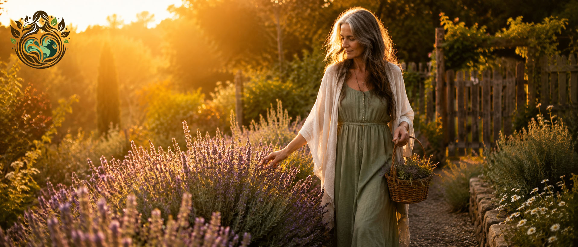 Lavender spiritual meaning woman in field