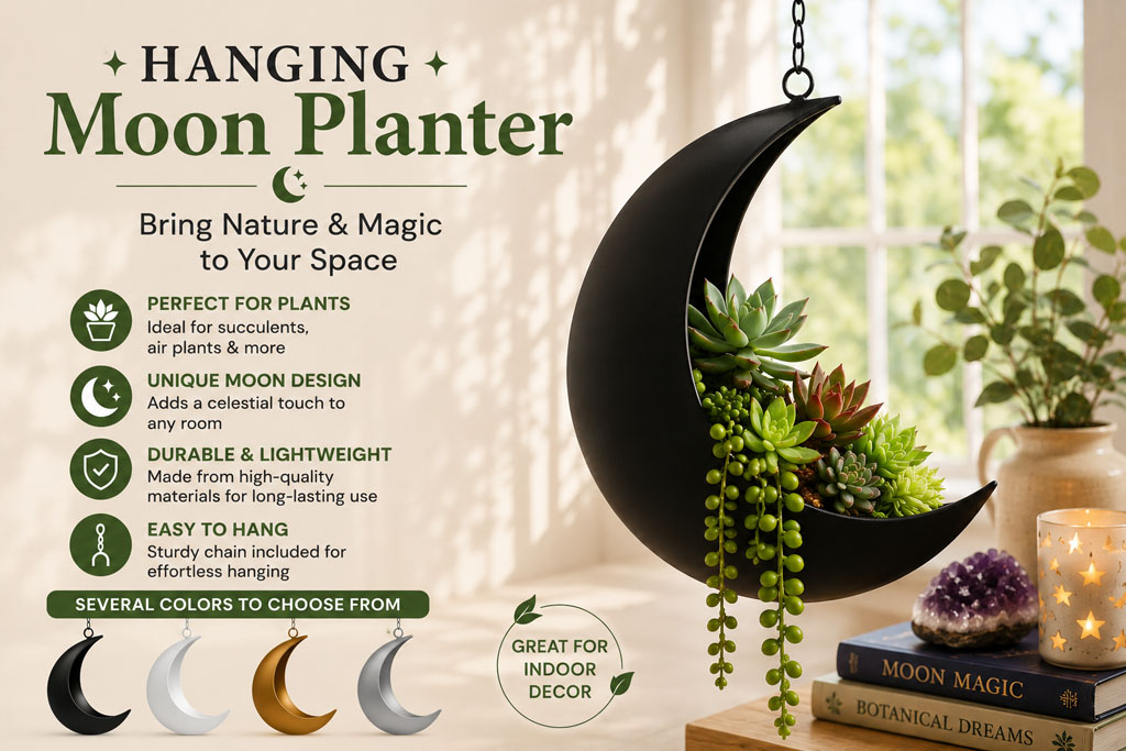 Moon Planter Moon Planter for succulents