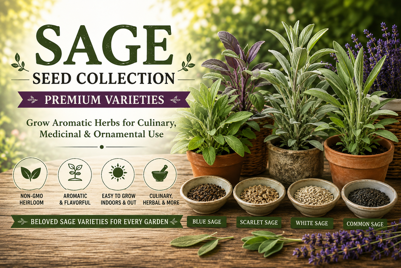 Sage Seed Collection Banner