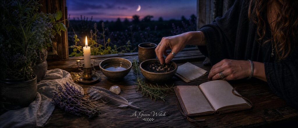 banner_2 Wiccan new moon ritual prepare the altar