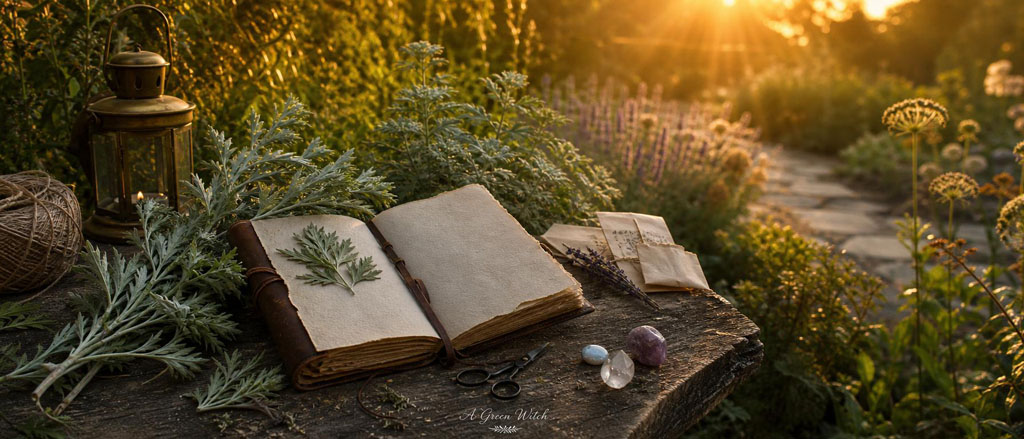 Mugwort for Green Witches Pressed Leaf