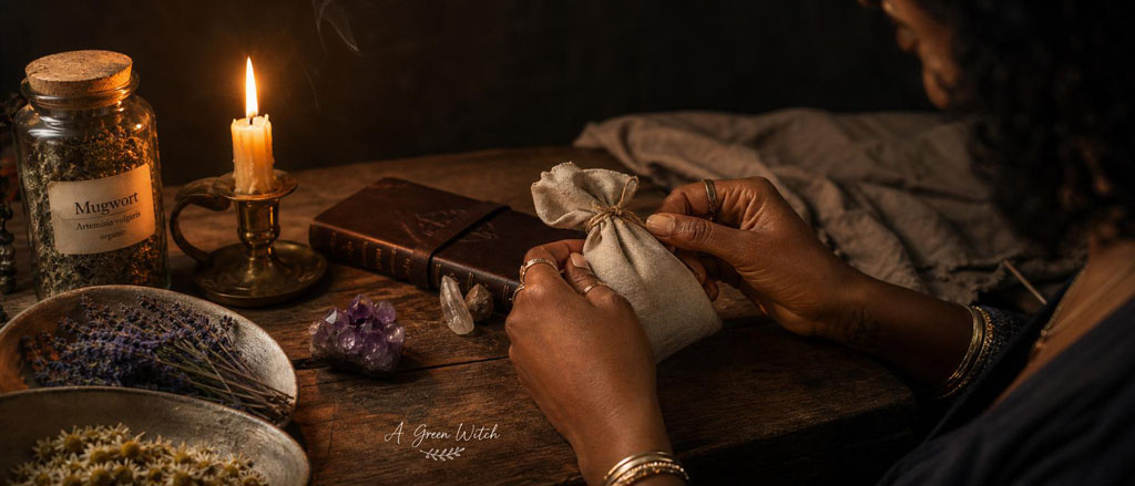 Mugwort Dreamwork for Green Witches Dream Sachet