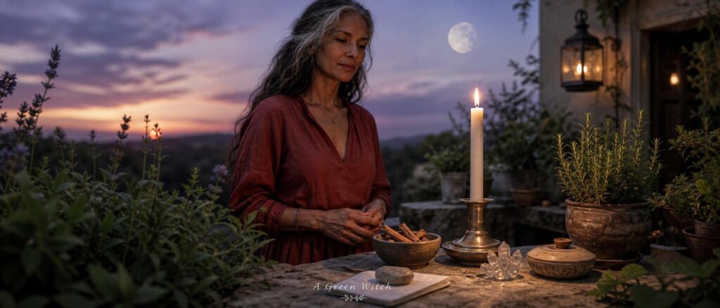 New Moon rituals using the fire element