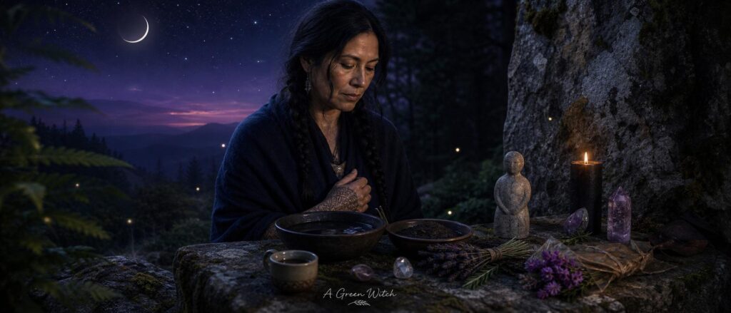 banner_5 Wiccan new moon ritual dark moon devotion