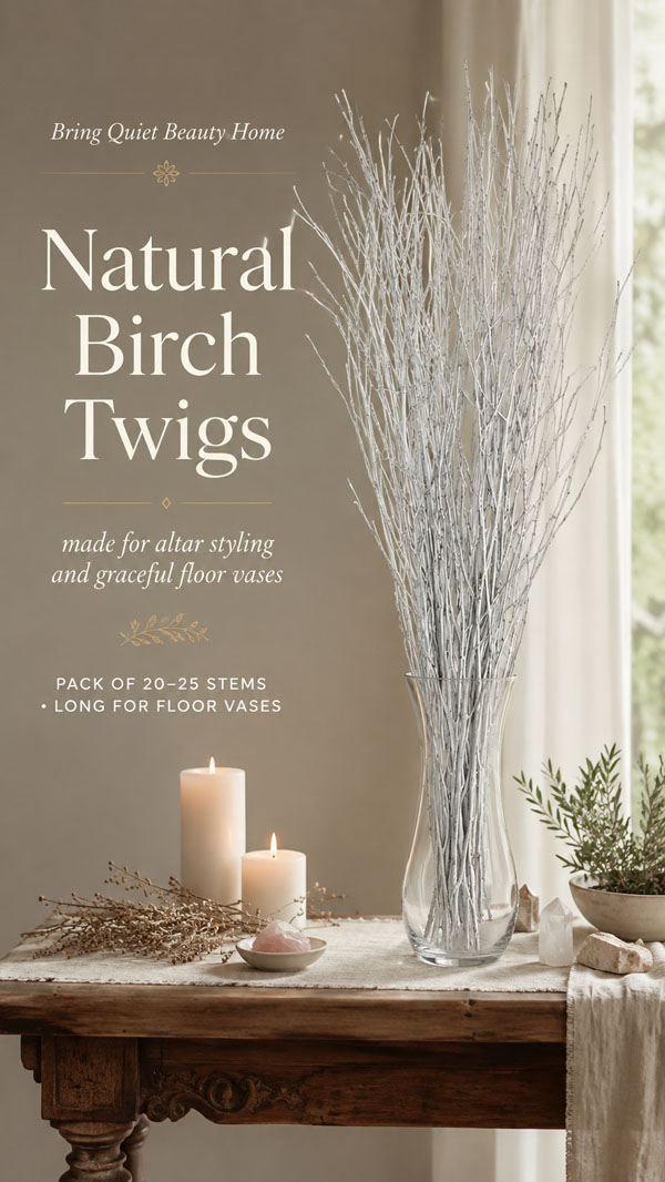 natural Birch Twigs for Decor