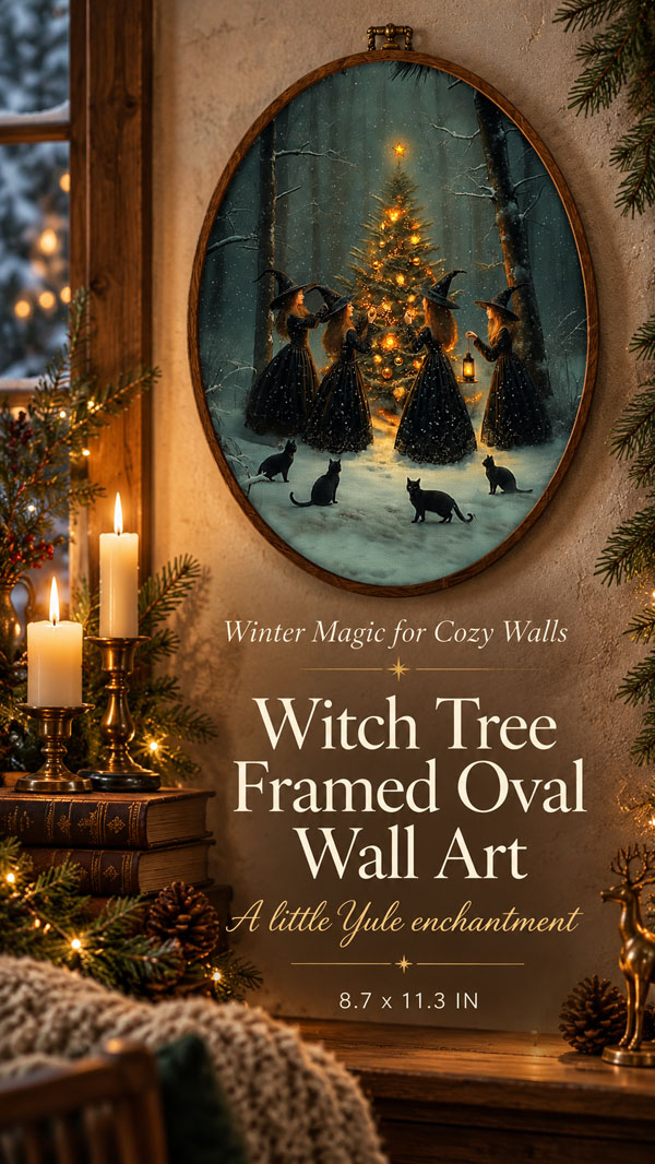 Witchy Yule Framed Art